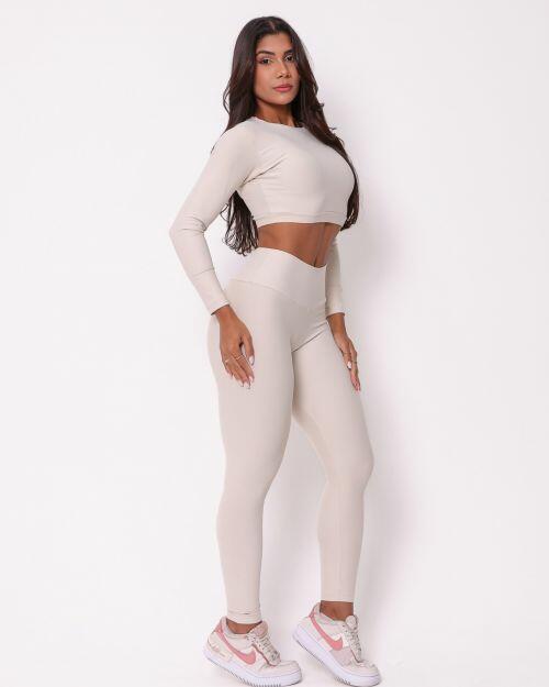 Conjunto Calça Legging Básica Light + Top Maria