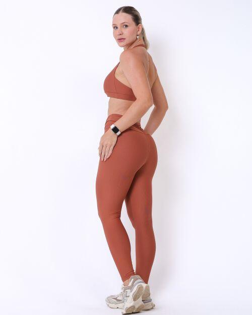 Conjunto Calça Básica Cós Franzido Light + Top Jhully