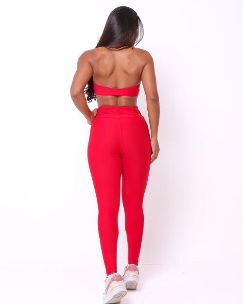Conjunto Calça Básica Cós Franzido Light + Top Jhully