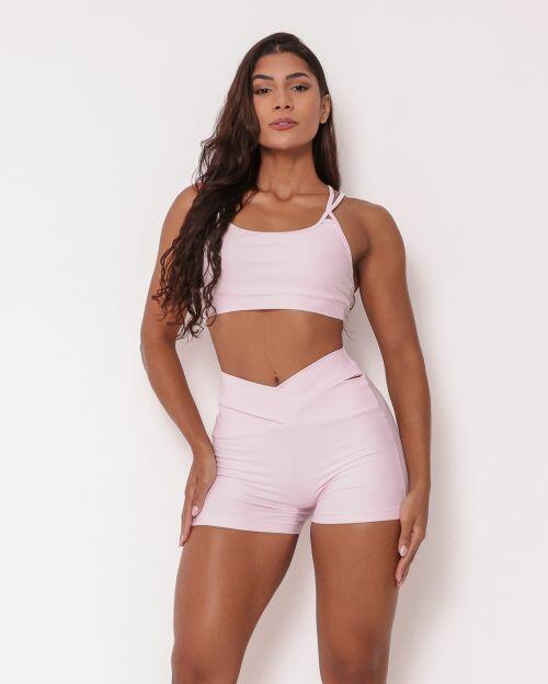 Conjunto Short B�sico C�s Cruzado Light + Top Lu