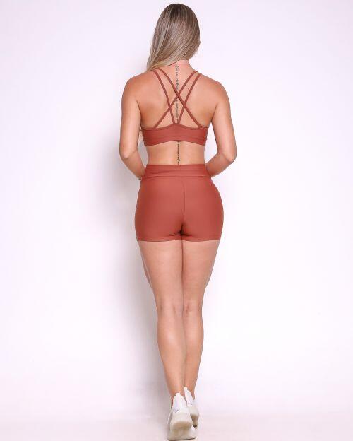 Conjunto Short B�sico C�s Cruzado Light + Top Lu
