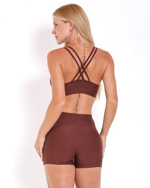 Conjunto Short B�sico C�s Cruzado Light + Top Lu