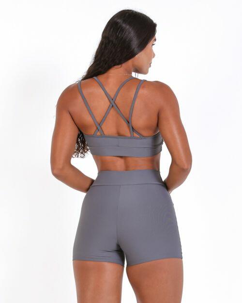 Conjunto Short B�sico C�s Cruzado Light + Top Lu