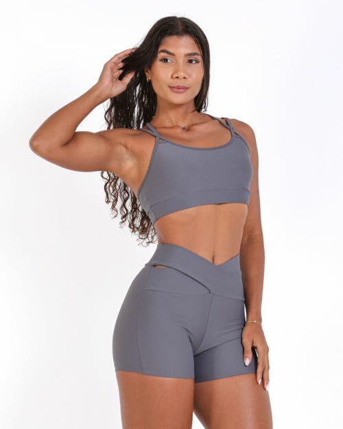 Conjunto Short B�sico C�s Cruzado Light + Top Lu