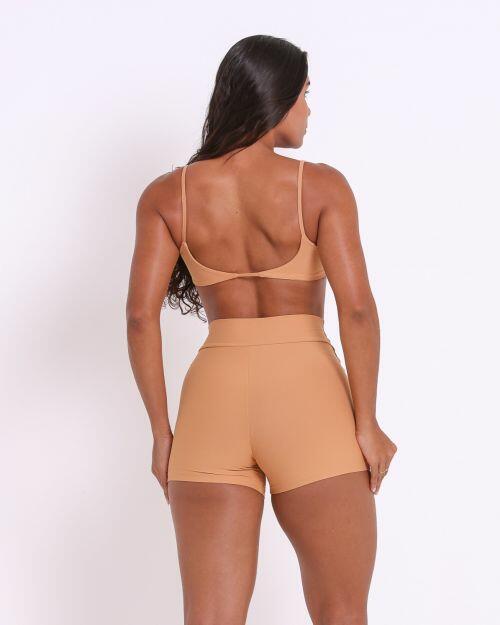 Conjunto Short Básico Cós Cruzado Light + Top Ju
