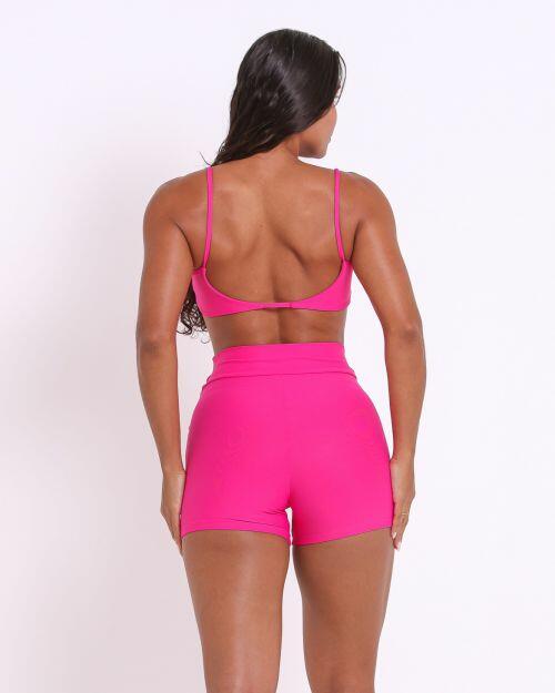 Conjunto Short Básico Cós Cruzado Light + Top Ju