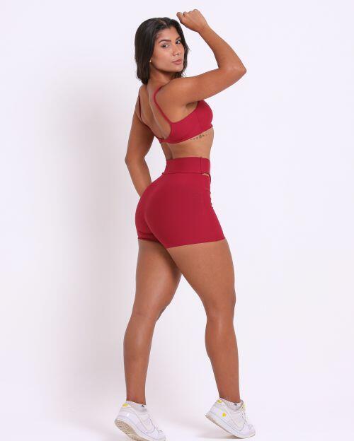 Conjunto Short Básico Cós Cruzado Light + Top Ju