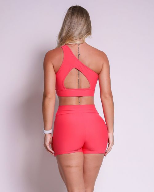 Conjunto Short Básico Cós Cruzado Light + Top Paloma