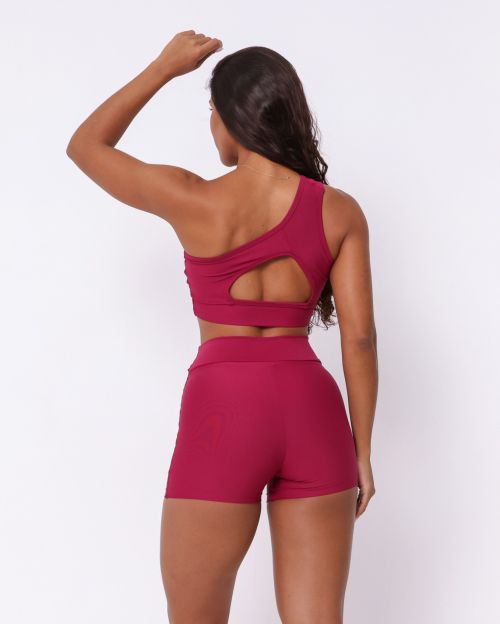 Conjunto Short Básico Cós Cruzado Light + Top Paloma