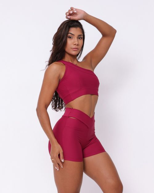 Conjunto Short Básico Cós Cruzado Light + Top Paloma