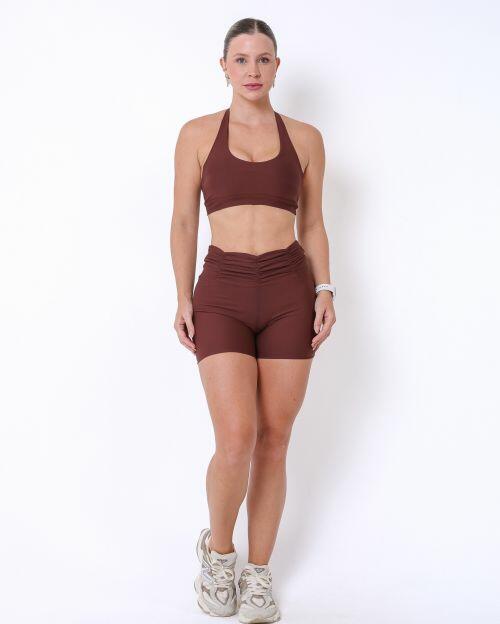 Conjunto Short Básico Cós Franzido Light + Top Jhully