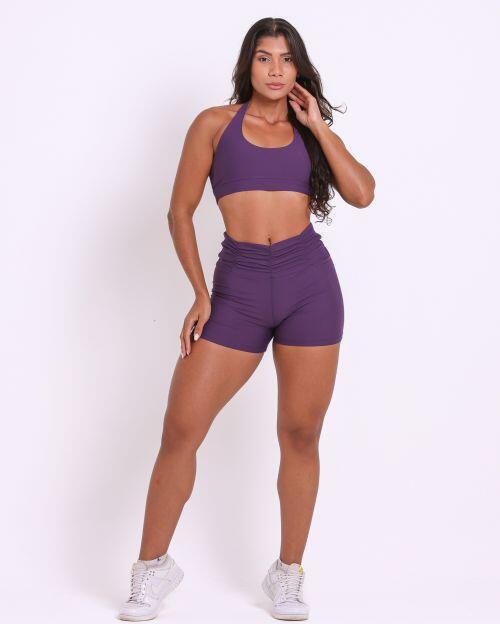 Conjunto Short Básico Cós Franzido Light + Top Jhully