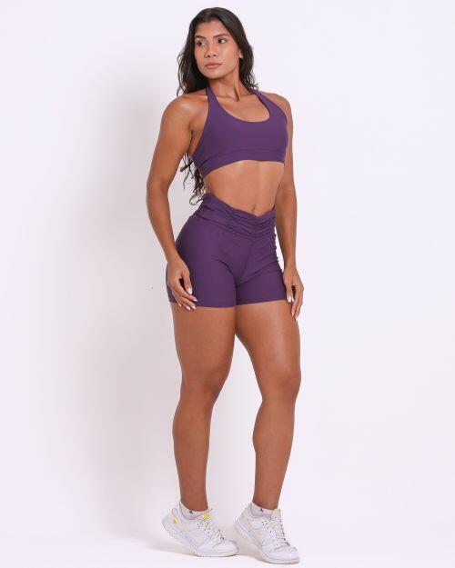 Conjunto Short Básico Cós Franzido Light + Top Jhully