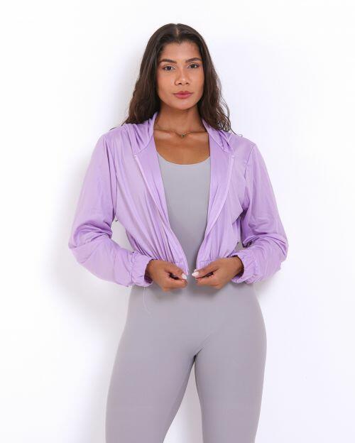 Jaqueta Cropped Corta-Vento Ultra Leve