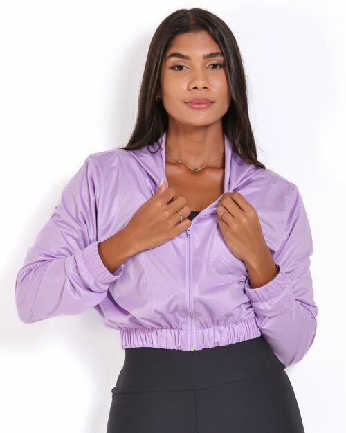 Jaqueta Cropped Corta-Vento Ultra Leve
