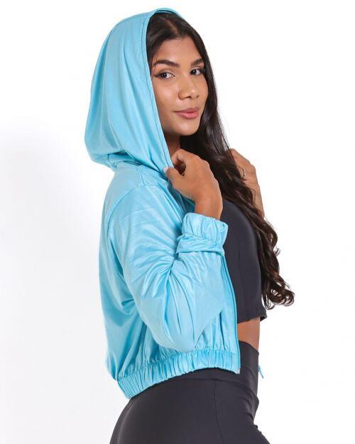 Jaqueta Cropped Corta-Vento Ultra Leve