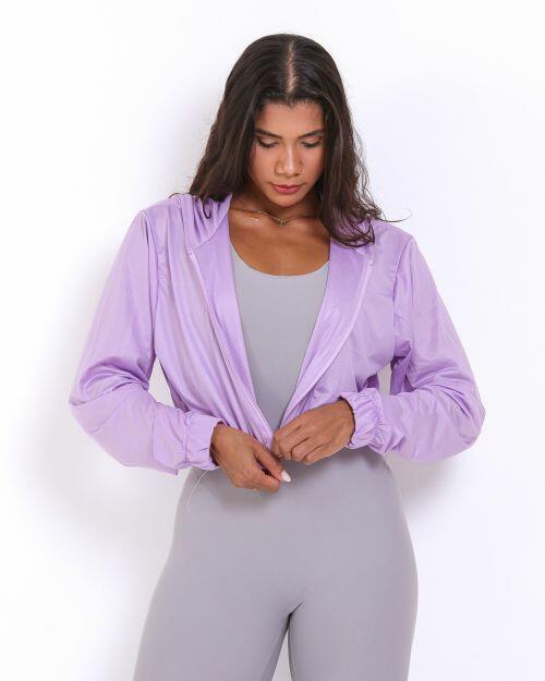 Jaqueta Cropped Corta-Vento Ultra Leve
