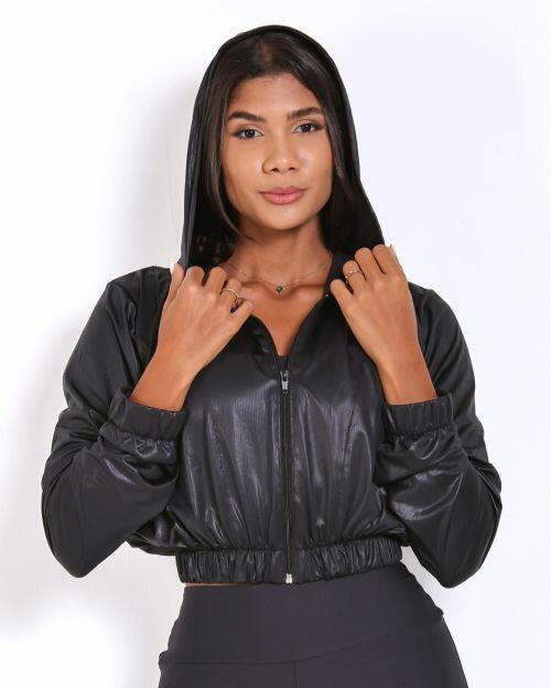 Jaqueta Cropped Corta-Vento Ultra Leve