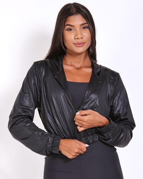 Jaqueta Cropped Corta-Vento Ultra Leve