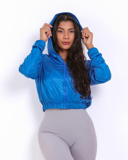 Jaqueta Cropped Corta-Vento Ultra Leve