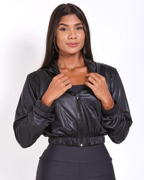 Jaqueta Cropped Corta-Vento Ultra Leve