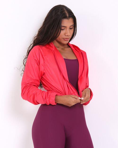 Jaqueta Cropped Corta-Vento Ultra Leve