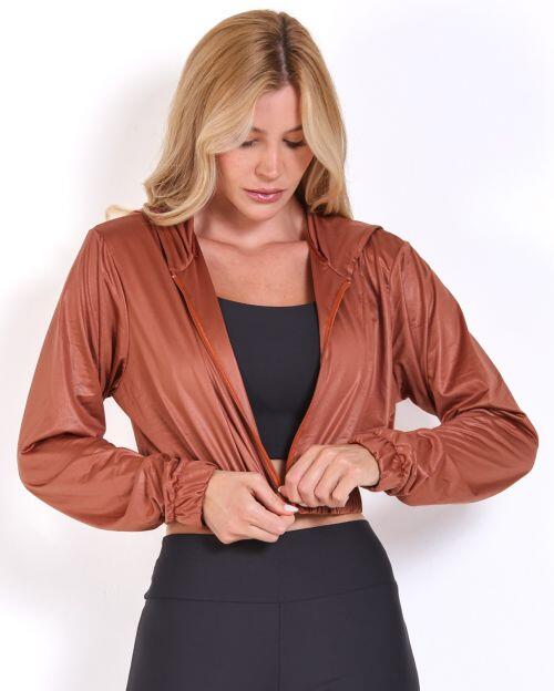 Jaqueta Cropped Corta-Vento Ultra Leve