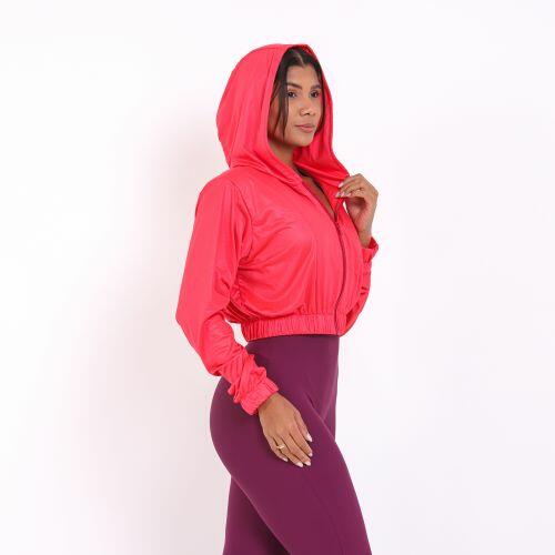 Jaqueta Cropped Corta-Vento Ultra Leve