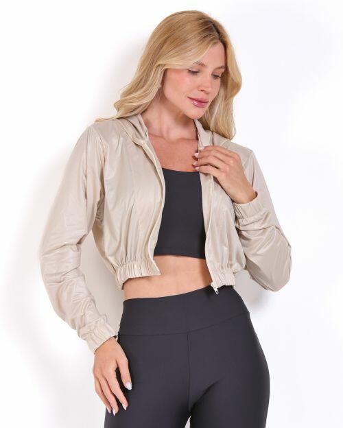 Jaqueta Cropped Corta-Vento Ultra Leve