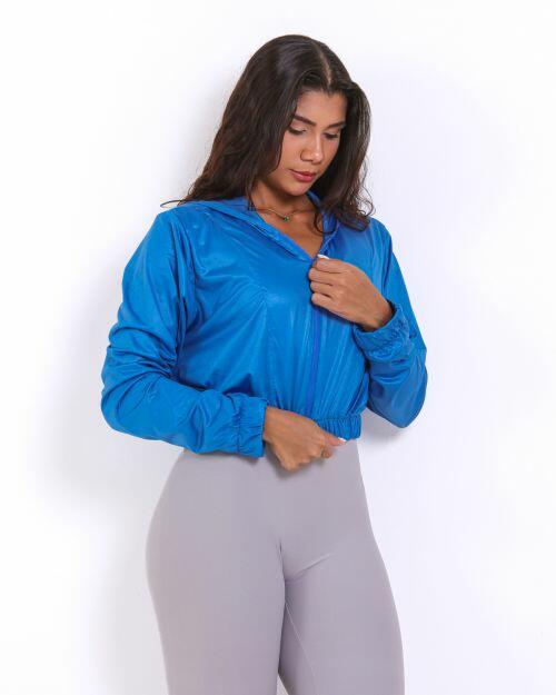 Jaqueta Cropped Corta-Vento Ultra Leve