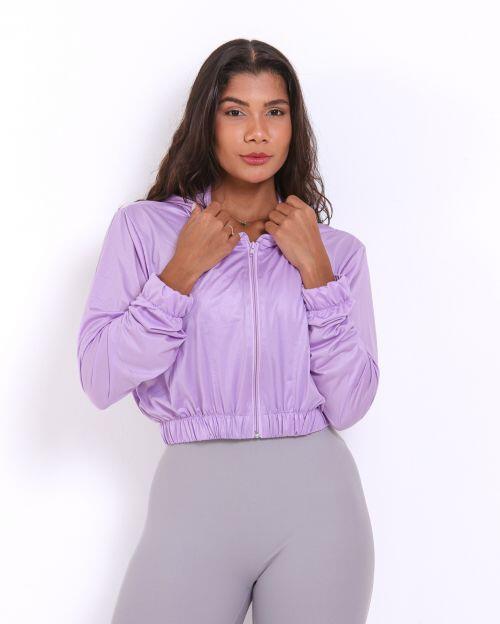 Jaqueta Cropped Corta-Vento Ultra Leve