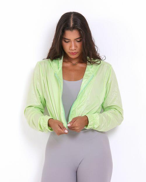 Jaqueta Cropped Corta-Vento Ultra Leve