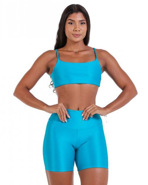 Conjunto Short Bermuda Compress�o + Top Ju