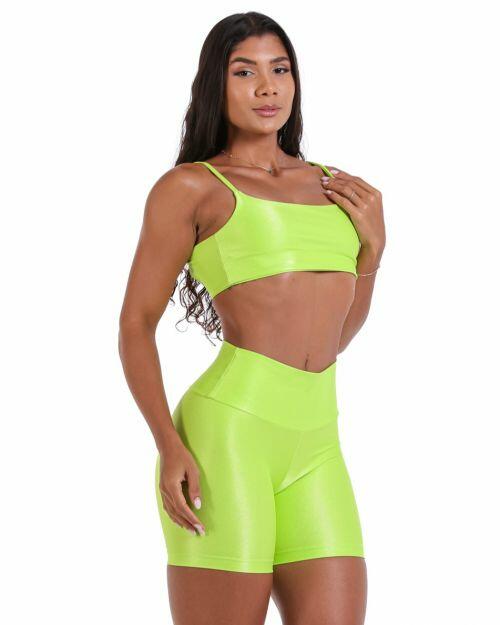 Conjunto Short Bermuda Compress�o + Top Ju