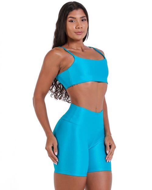 Conjunto Short Bermuda Compress�o + Top Ju