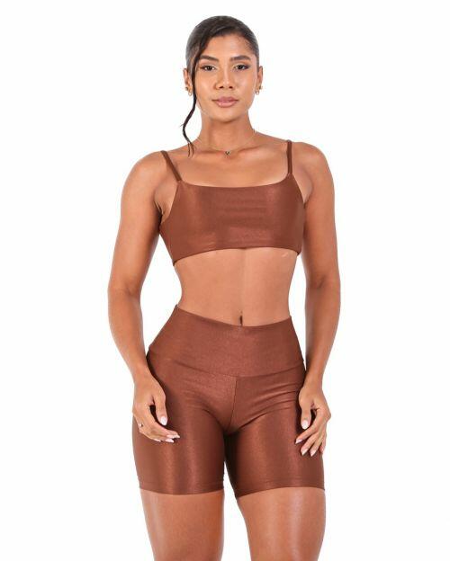 Conjunto Short Bermuda Compress�o + Top Ju