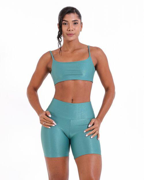 Conjunto Short Bermuda Compress�o + Top Ju