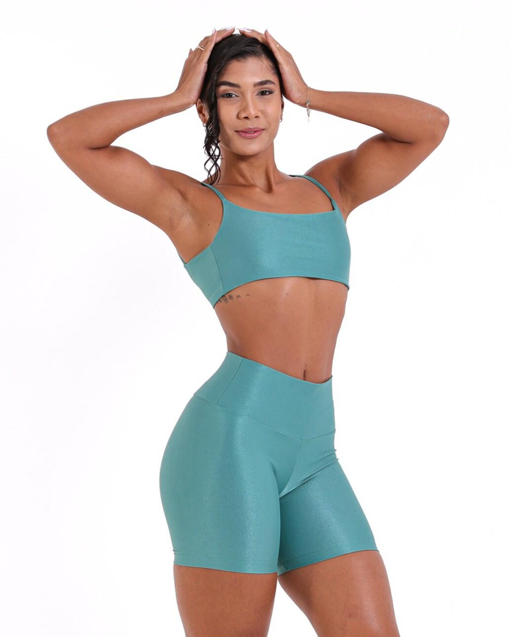 Conjunto Short Bermuda Compressão + Top Ju