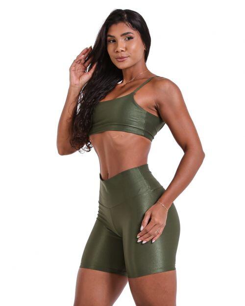Conjunto Short Bermuda Compressão + Top Ju