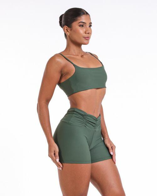 Conjunto Short Básico Cós Franzido Light + Top Ju