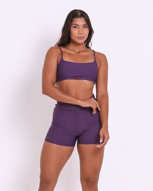 Conjunto Short Básico Cós Franzido Light + Top Ju