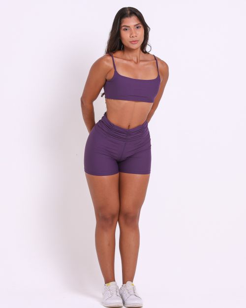 Conjunto Short Básico Cós Franzido Light + Top Ju