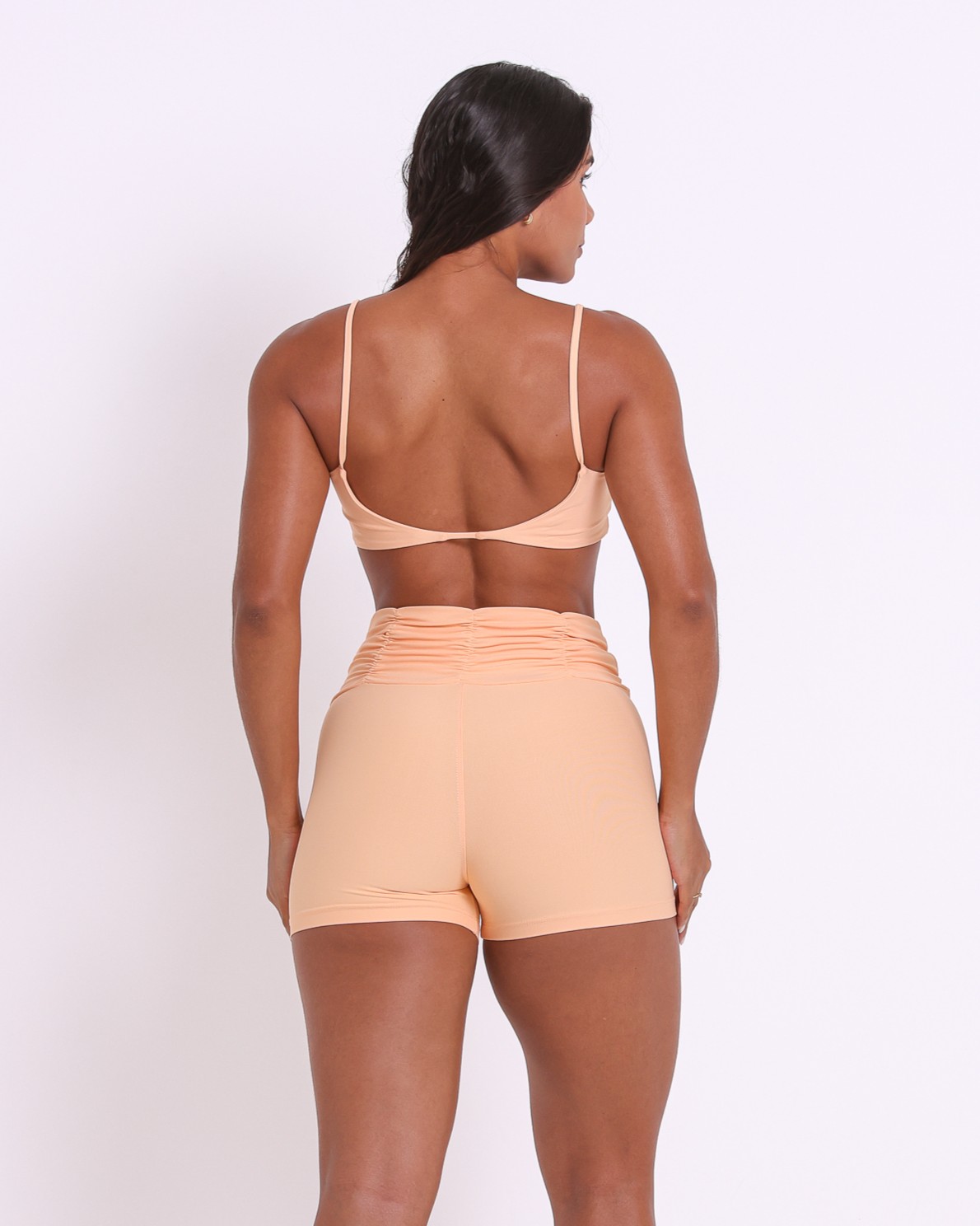 Conjunto Short Básico Cós Franzido Light + Top Ju