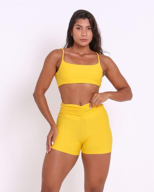Conjunto Short Básico Cós Franzido Light + Top Ju