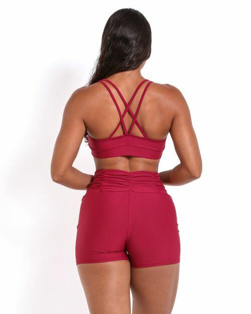 Conjunto Short Básico Cós Franzido Light + Top Lu
