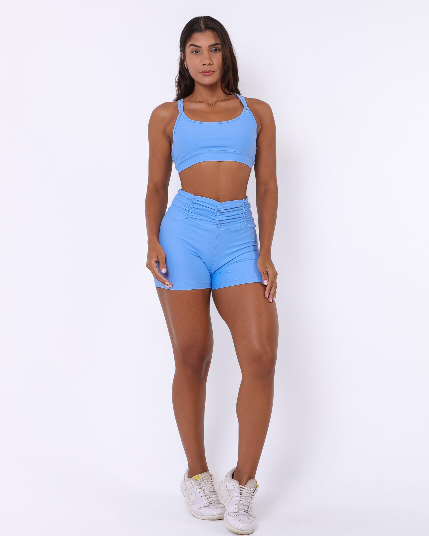 Conjunto Short Básico Cós Franzido Light + Top Lu