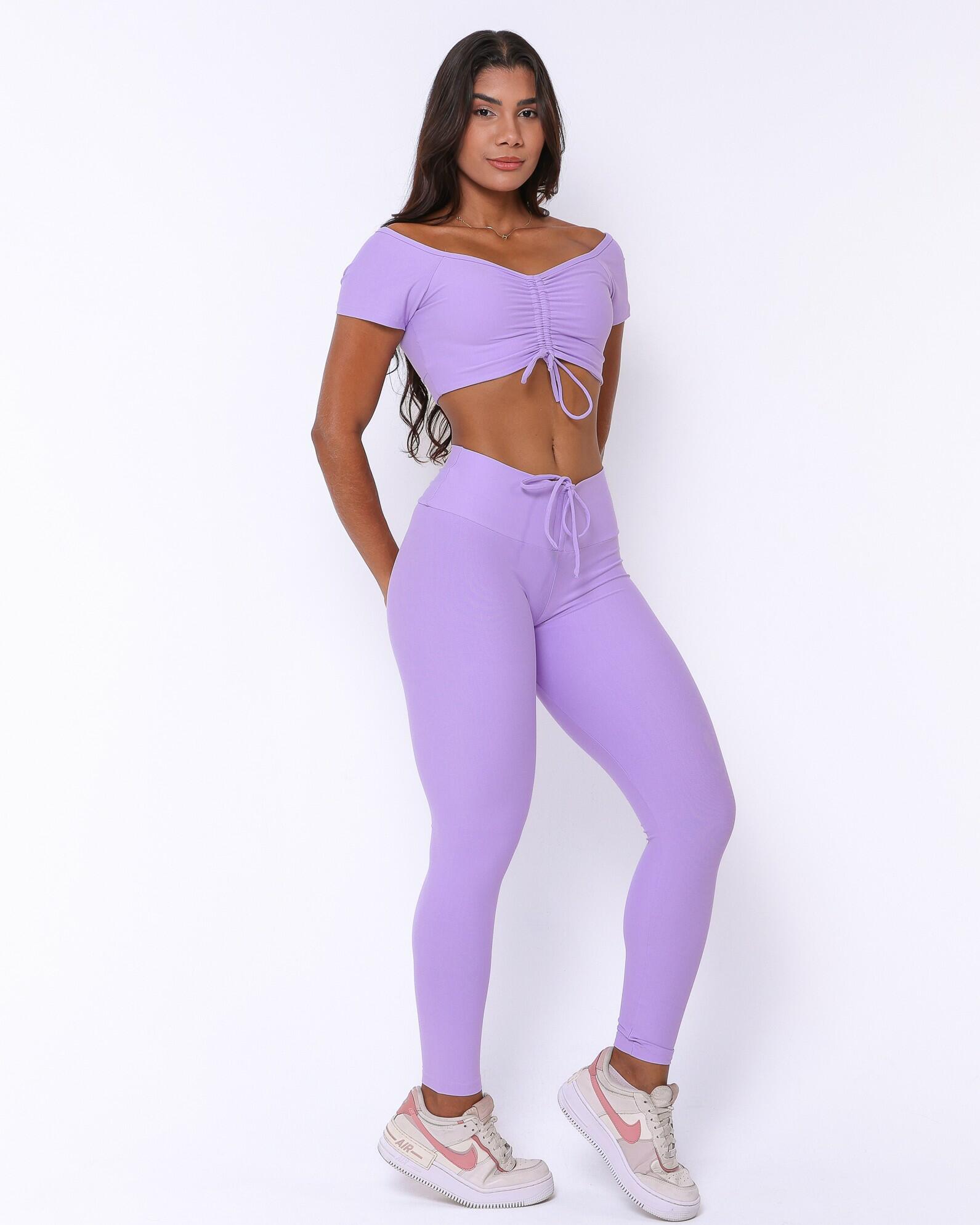 Conjunto Calça Legging Empina Light + Top Manguinha