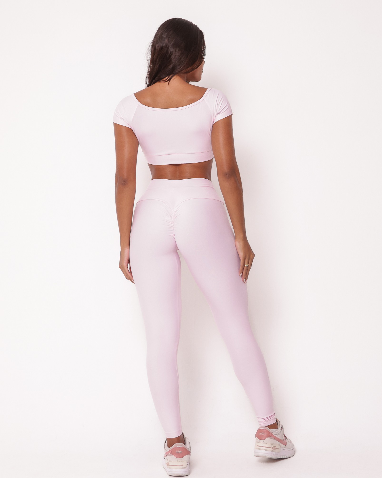Conjunto Calça Legging Empina Light + Top Manguinha