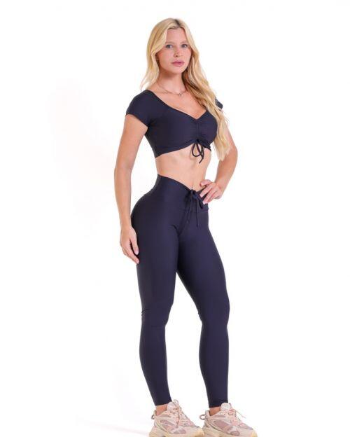 Conjunto Cal�a Legging Empina Light + Top Manguinha