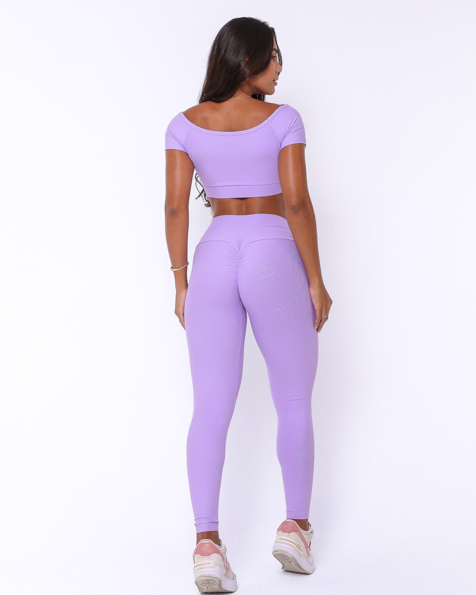 Conjunto Calça Legging Empina Light + Top Manguinha